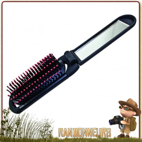 Brosse à Cheveux Pliante avec Miroir CAO