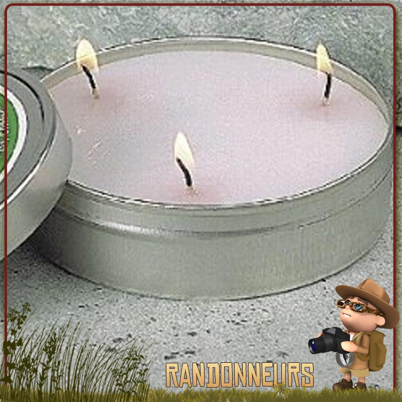 2 Bougies De Survie CAO 8674 - 12 Cm, 168 G, Brûlent 5-7 Heures, Pour Camping Et Urgence