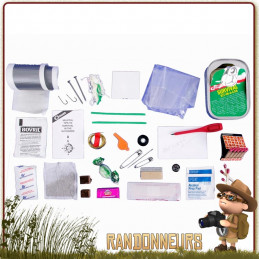 Kit de survie complet Coghlans en conserve étanche, kit de survie complet en boite de conserve est étanche