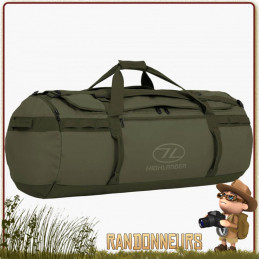 Sac opex transport équipement militaire Duffle Bag Etanche Storm KitBag 120L 120 litres Vert Highlander