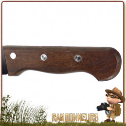 Machette lame tout acier inox, lame noire affutée avec manche en pacca, taille de coupe de 36 cm coupe bushcraft