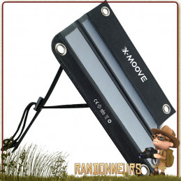 Panneau solaire X-Moove Solargo Trek, pour la randonnée. Ultra compact et léger mais puissant 12w 10000 mAh