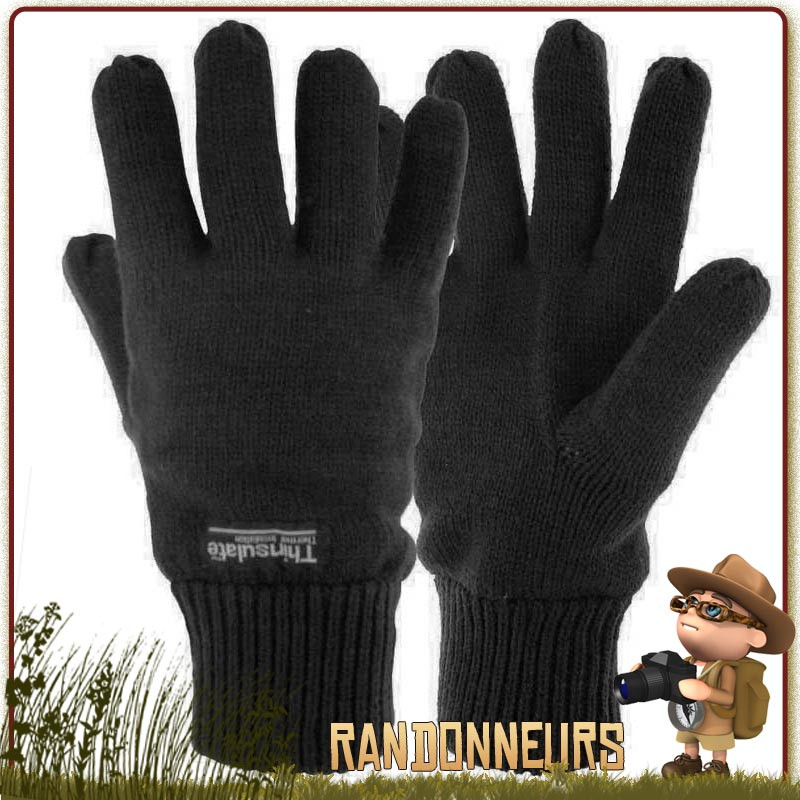 Gants Thinsulate DRAYTON NOIR Highlander