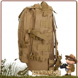Sac à dos militaire, le sac Transport Pack 45 Litres rothco france est un sac de portage MOLLE 600D Polyester déperlant