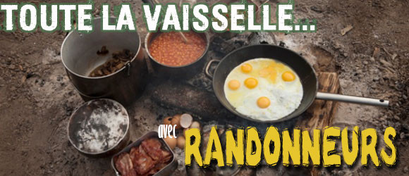 Vaisselle de bivouac et randonnée