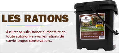 Ration de survie alimentaire longue conservation